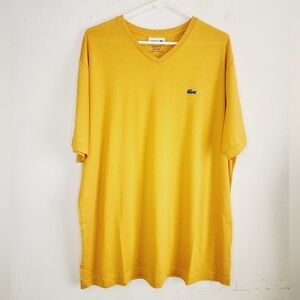 🌸 Lacoste | Mens Pima Cotton Jersey‎ V Neck Tshirt, 1XLB